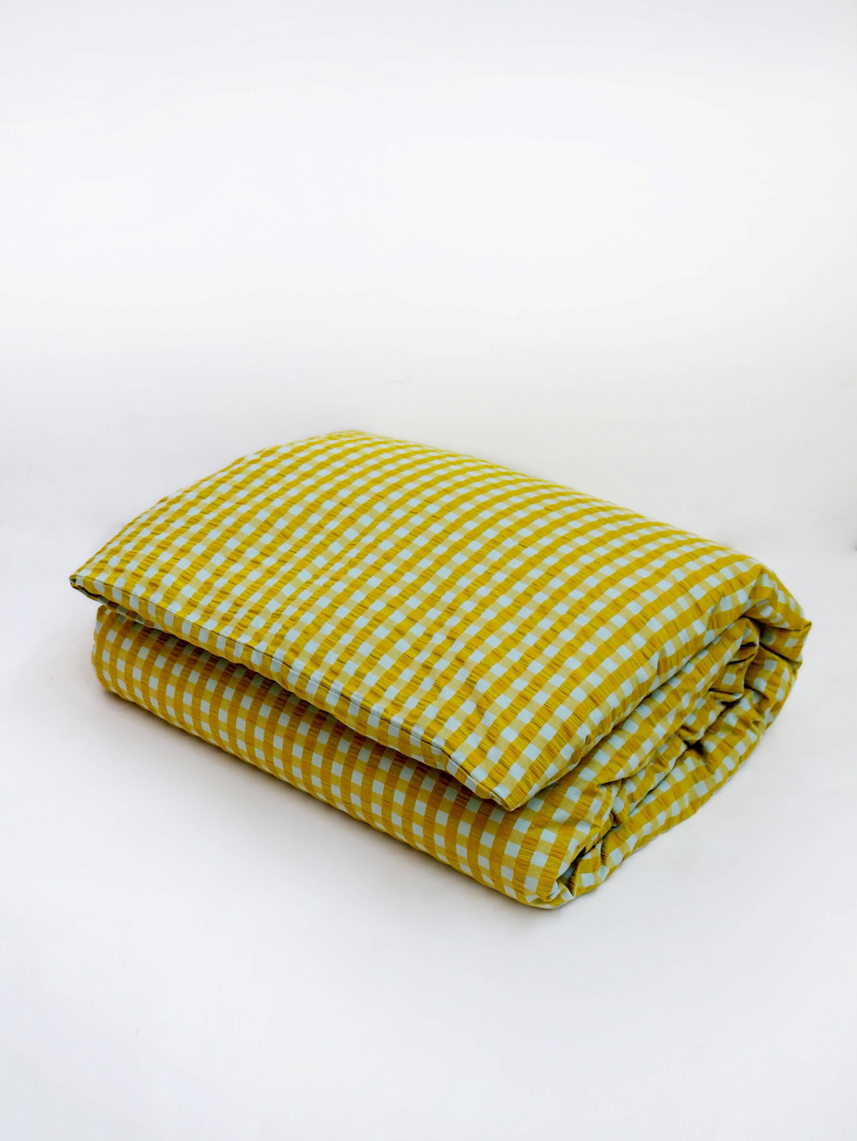 Citrus Seersucker Quilt Cover: King