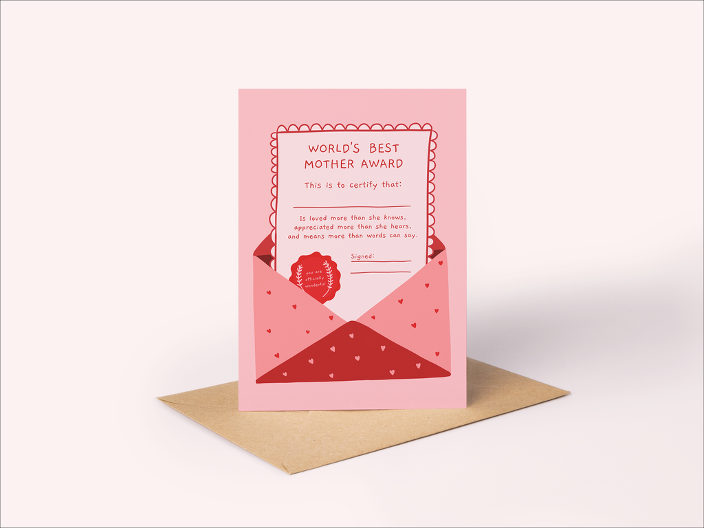 Mother's Day Card | World's Best Mother Award