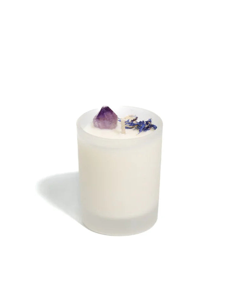 Amethyst Drift | Coconut & Lime Crystal Candle