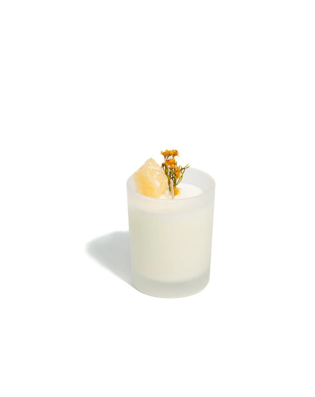 Golden Wattle & Orange Calcite