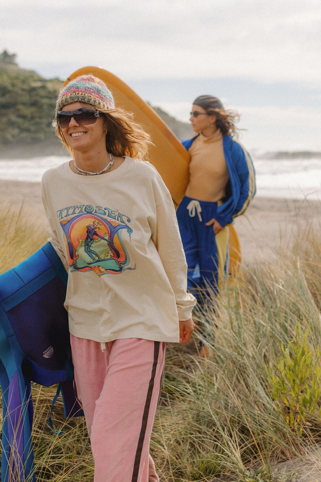 'Saline Shrine' By Angie Samblotte x Atmosea - Artist Oversized Longsleeve Tee